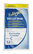 Paper Bag for Electrolux Canister Vacuum Style C - Pack of 12 Bags - Envirocare 805