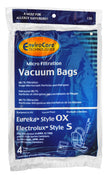 Microfilter Vacuum Bag for Electrolux Style S, Eureka Style OX - Harmony - Oxygen - Pack of 4 Bags - Envirocare 135