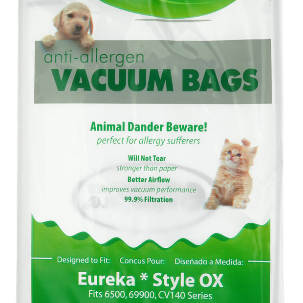 HEPA Microfilter Vacuum Bag for Electrolux Style S, 6500, 69900 and CV140 Series - Pack of 3 Bags - Envirocare A135