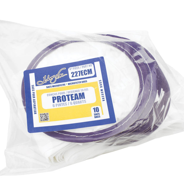 Microfilter Bag for Proteam 6 Quarts - Pack of 10 Bags - Envirocare 181