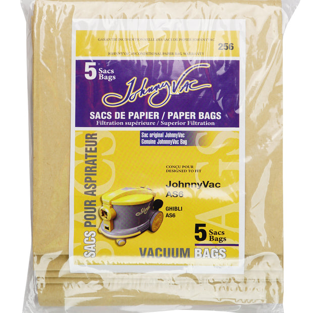 Paper Bag for Johnny Vac Vacuum AS6 - Pack of 5 Bags