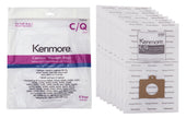 Bag for Kenmore Canister Vacuum Style Q/C and Panasonic C-5, C-18 - Pack of 8 Bags - 50104