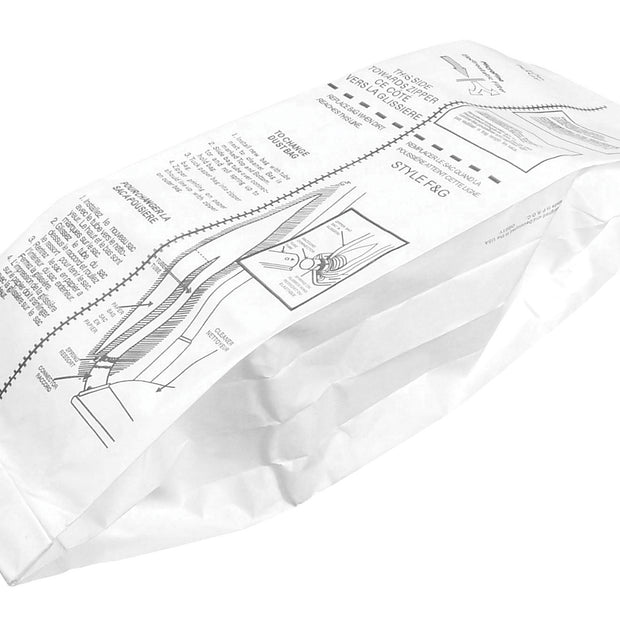 Microfilter Bag for Eureka Types F and G Upright Vacuum - Pack of 3 Bags - Envirocare 216