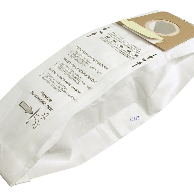 Microfilter Bag for Royal and  Dirt Devil Type U Vacuum - Pack of 3 Bags - Envirocare 157