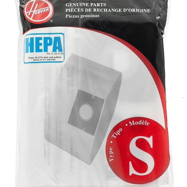 HEPA Microfilter Bag for Hoover Type S Vacuum - Pack of 2 Bags - 59138327