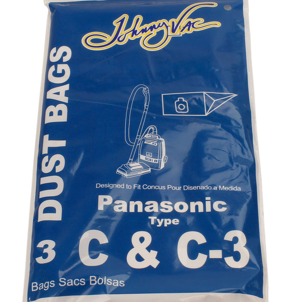 Paper Bag for Panasonic Type C and C-3 Vacuum - Pack of 3 Bags - Envirocare 108SWJV