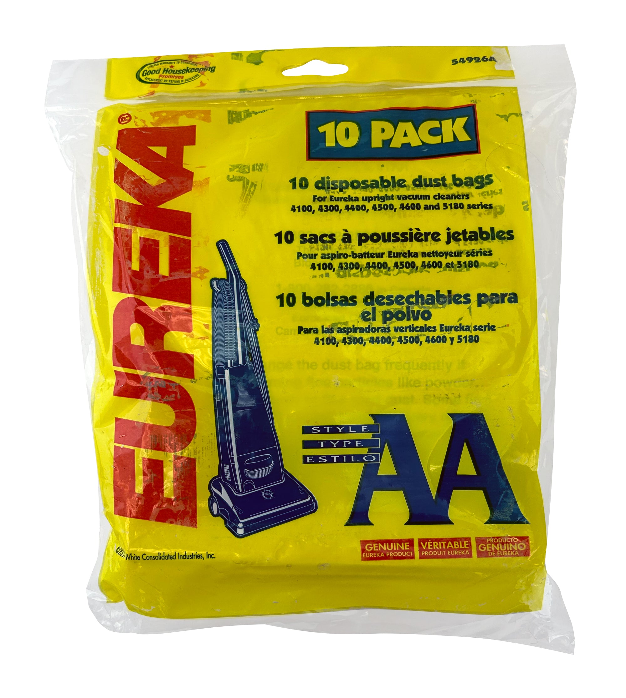 Eureka AA Genuine Paper Bags - Pack of 10