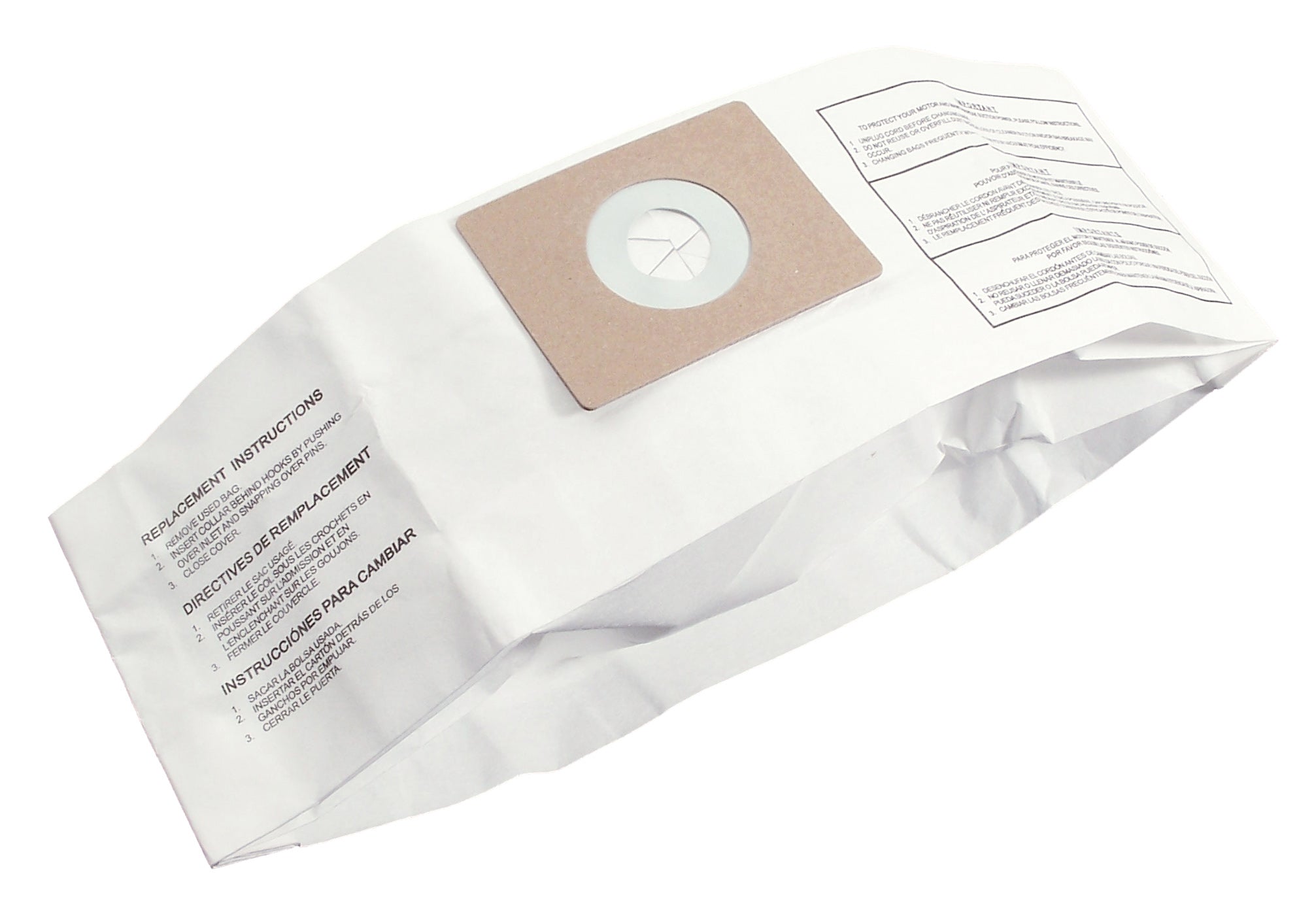 Paper Bag for Fairfax Canister Vacuum - Pack of 3 Bags - Envirocare 305SW