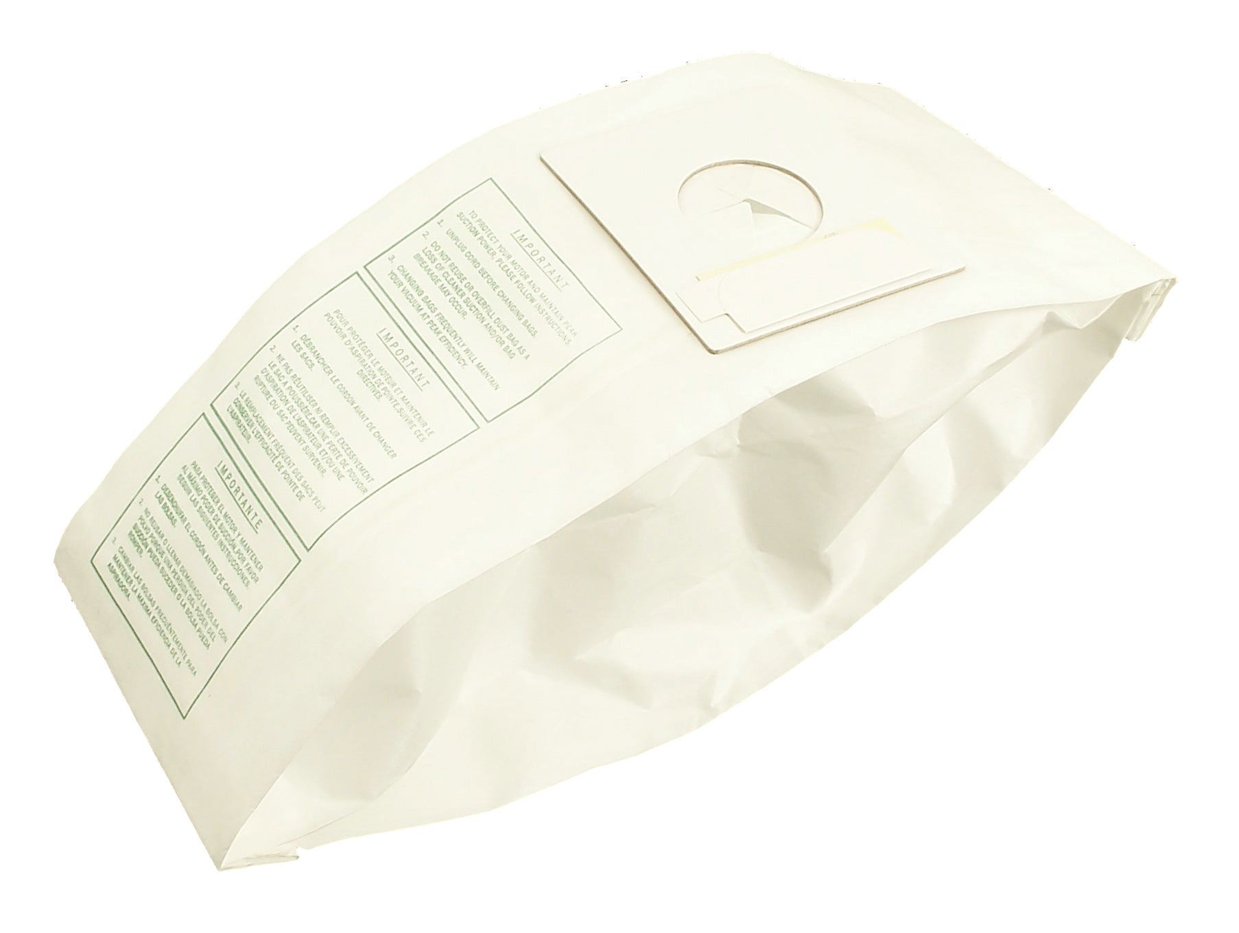 Microfilter Bag for Sharp PU-2 Upright Vacuum - Pack of 3 Bags - Envirocare 844