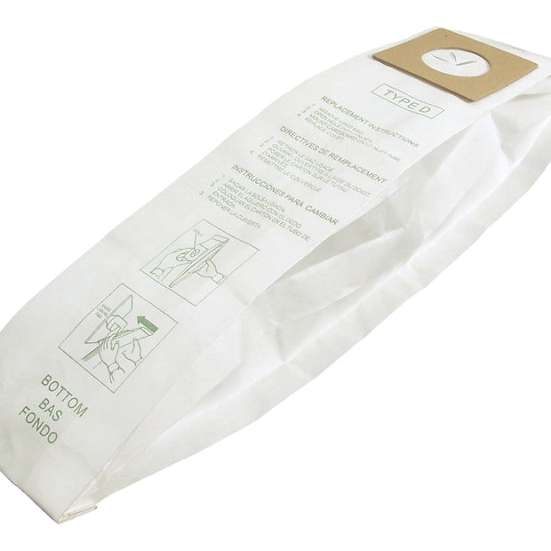 Paper Bag for Dirt Devil Type D Vacuum - Pack of 3 Bags - Envirocare 123SW