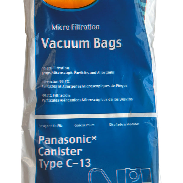 Paper Bags Type C-13 - for Panasonic MC3900 - Pack of 5