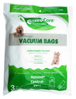 Anti-allergenic Bags for Central Vacuum Cleaners - 99.9% Filtration - Pack of 3 Bags