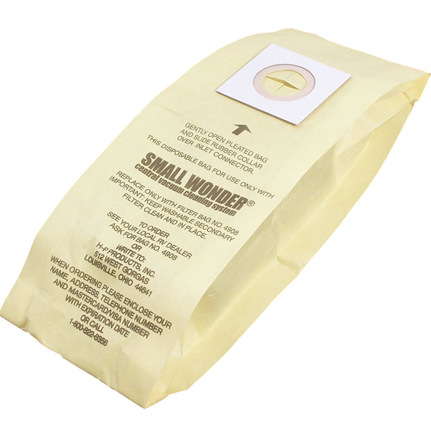 Paper Bag for HP Small Wonder Vacuum Model 5100 and 6460 - Pack of 3 Bags - 4908