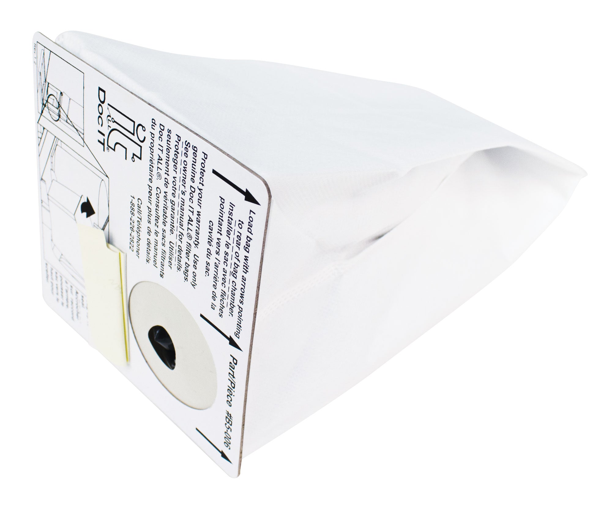 Microfilter Bag for Canavac Doc-It-All Vacuum - Pack of 3 Bags - B5-006-3