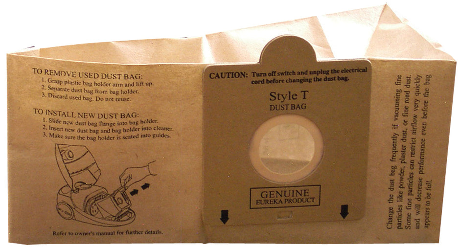 Paper Bag for Eureka Type T Vacuum - Pack of 3 Bags - 67713A