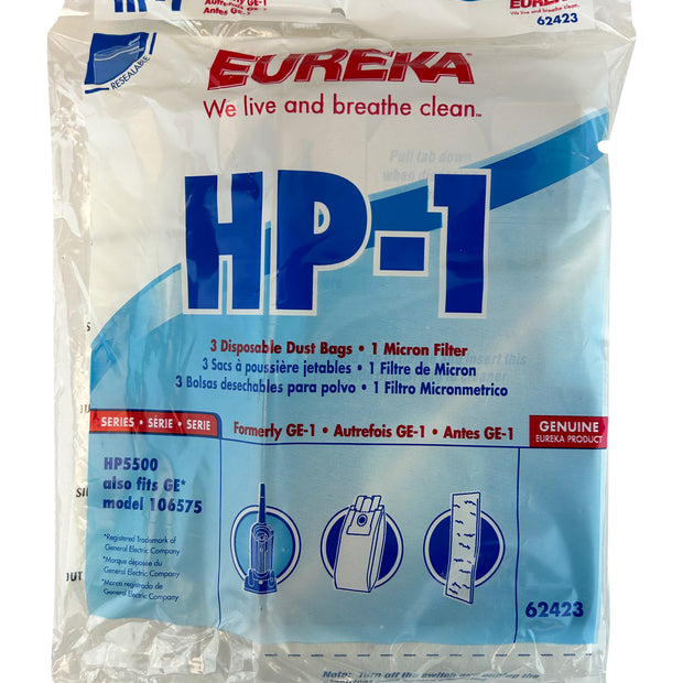 Paper Bag for Eureka Vacuum - Pack of 3 - HP1 62423