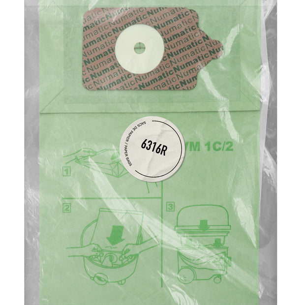 Paper Bag for Vacuum Johnny Vac JV200 and Numatic Henry NVM1C 200, 225, 250 - Pack of 10 Bags