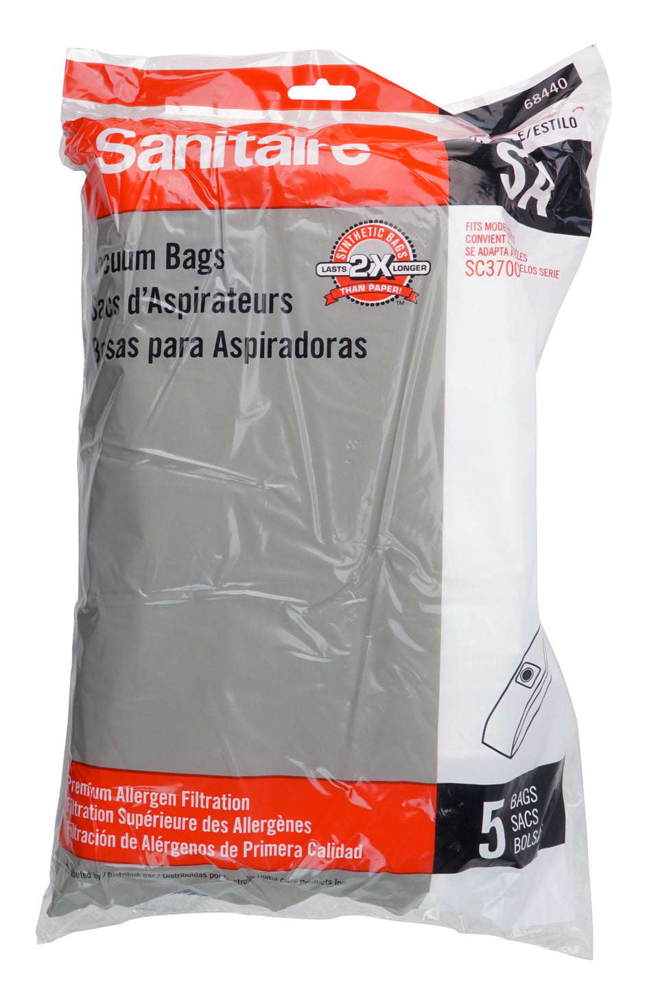 Synthetic Bag for Electrolux Style SA SC3700 Canister Vacuum - Pack of 5 Bags