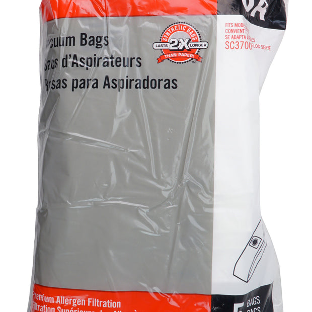 Synthetic Bag for Electrolux Style SA SC3700 Canister Vacuum - Pack of 5 Bags