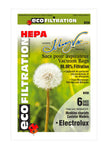 HEPA Microfilter Bag for Electrolux Canister Vacuum - Pack of 6 Bags - Envirocare 805HJV