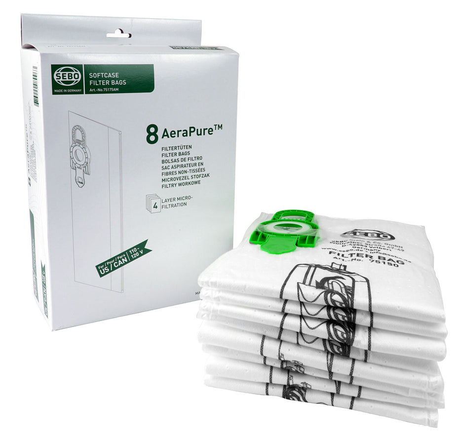 BAGS HEPA SEBO SOFTCASE CE12 PK8