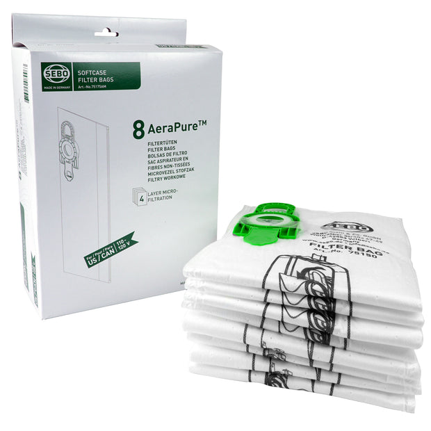 BAGS HEPA SEBO SOFTCASE CE12 PK8