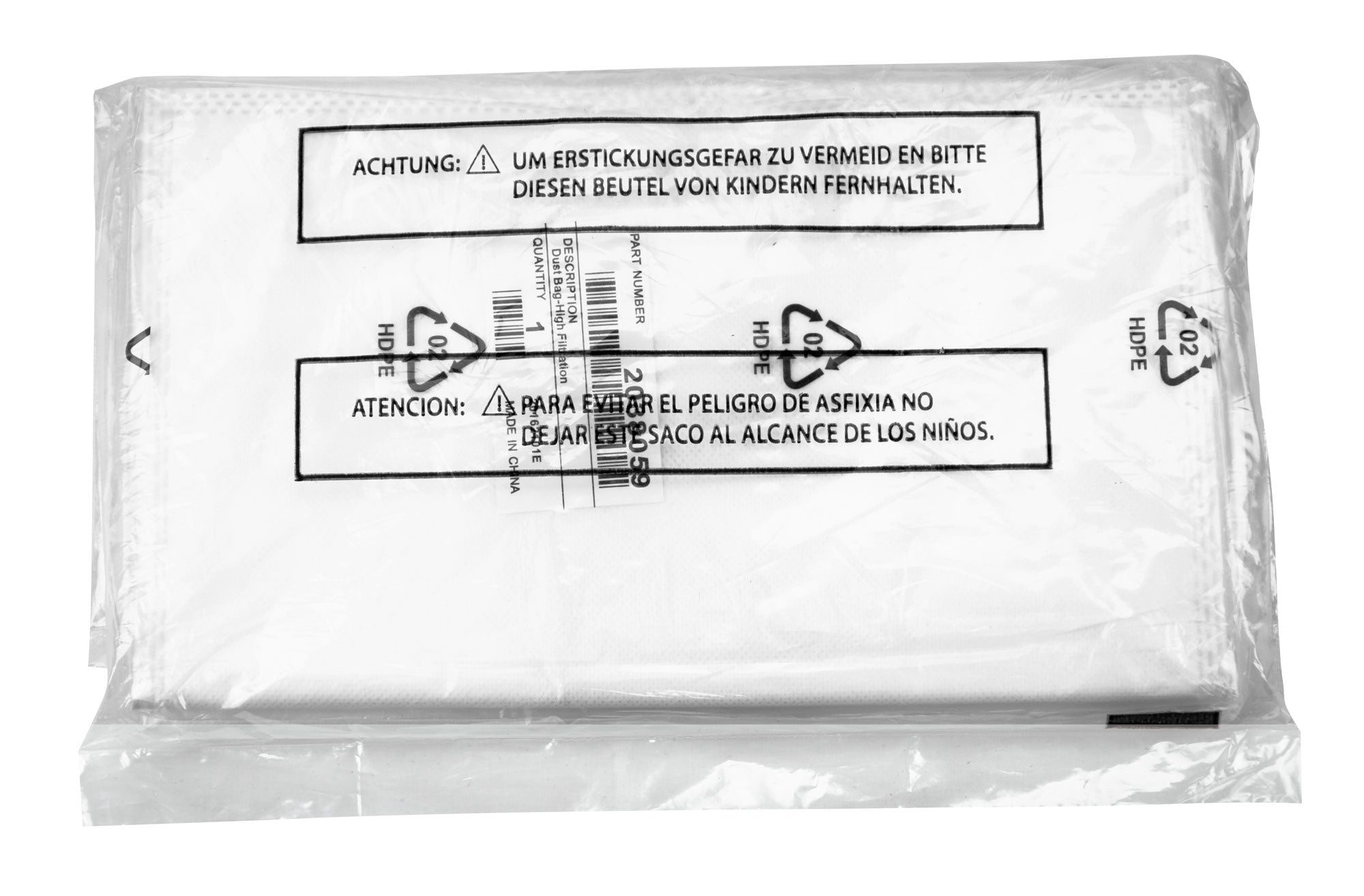 HEPA High Filtration Vacuum Bags for Bissell OptiClean Vacuums - 42Q8 - Pack of 3