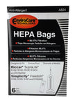 HEPA Bags - 99,97% Filtration - Designed to fit Riccar SupraLite & Simplicity Freedom