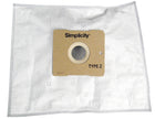 HEPA Microfilter Bag for Simplicity Snap, Jack and Jill Canister Vacuum - Pack of 6 Bags - SZH-6