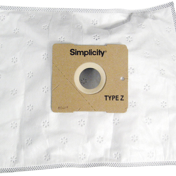 HEPA Microfilter Bag for Simplicity Snap, Jack and Jill Canister Vacuum - Pack of 6 Bags - SZH-6