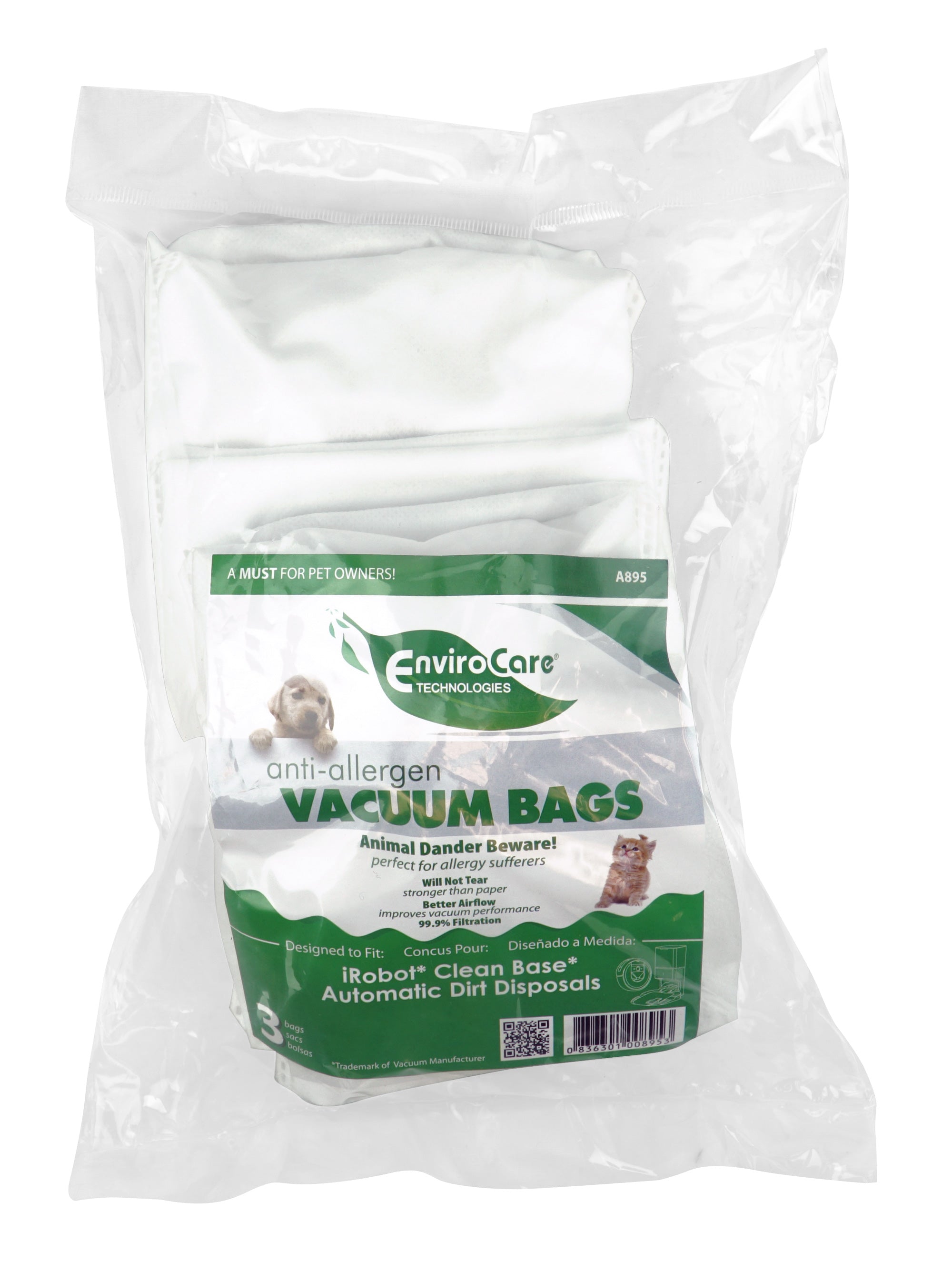 iRobot Vacuum Bags - Anti-Allergenic - Pack of 3 Bags