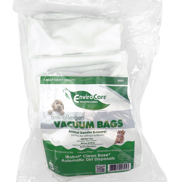 iRobot Vacuum Bags - Anti-Allergenic - Pack of 3 Bags