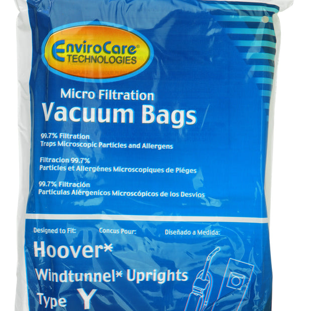 Microfilter Bag for Hoover Windtunnel Vacuum Type Y - Pack of 9 Bags - Envirocare 856-9