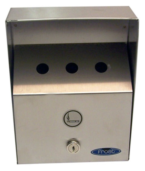 Stainless Steel Wall-Mounted Outdoor Ashtray - Heavy Duty - Small - Frost  FRO-908