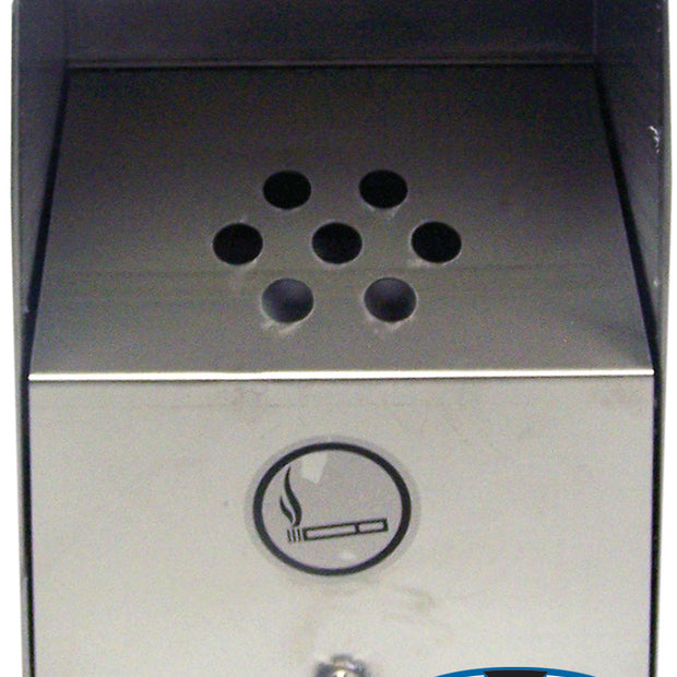Stainless Steel Wall-Mounted Outdoor Ashtray - Heavy Duty - Medium - Frost  FRO-909