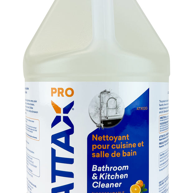 Bathroom & Kitchen Cleaner - 1,06 gal (4 L) - Biodegradable - Attax Â® Pro