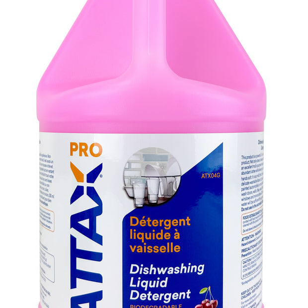 Dishwashing Liquid Detergent - 1,06 gal (4 L) - Attax Â® Pro