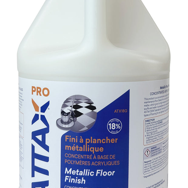 Metallic Floor Finish (Concentrated Acrylic Polymer Base 18%) - 1,06 gal (4 L) - Attax Â® Pro