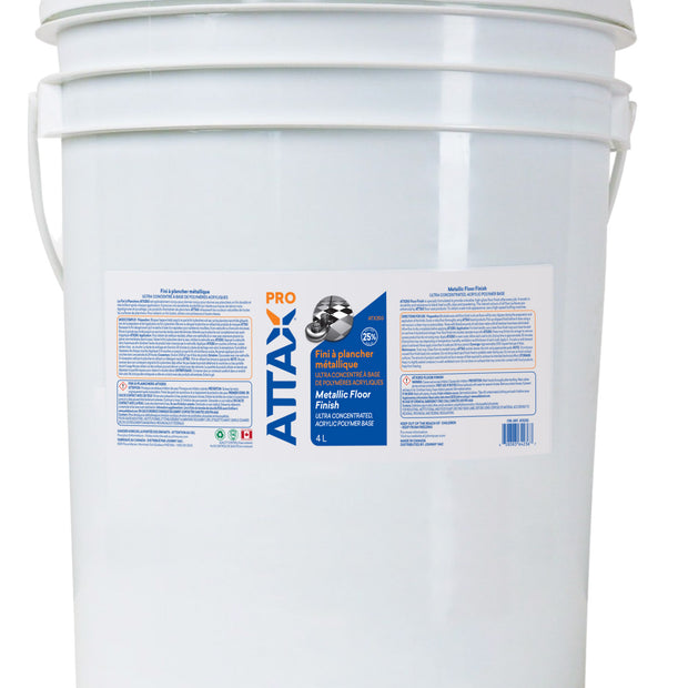 Metallic Floor Finish (Concentrated Acrylic Polymer Base 25%) - 5 gal (18.9 L) - Attax ® Pro
