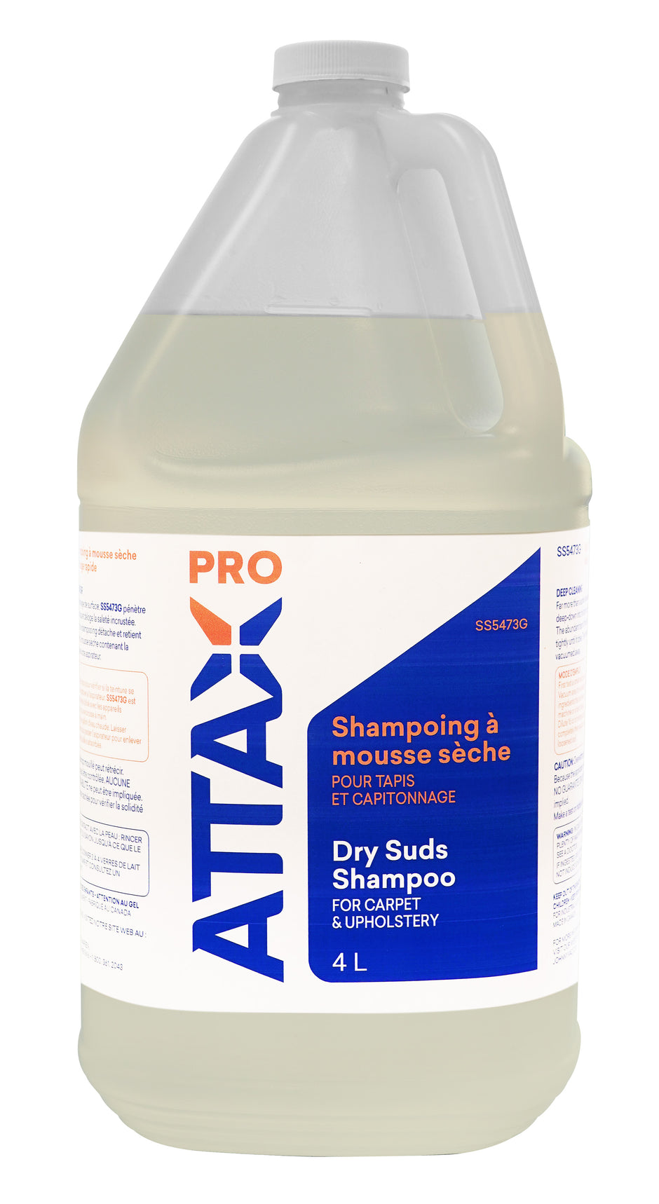 Professionnal Dry Suds Carpet & Upholstery Shampoo - 1,06 gal (4 L) - Attax Â® Pro