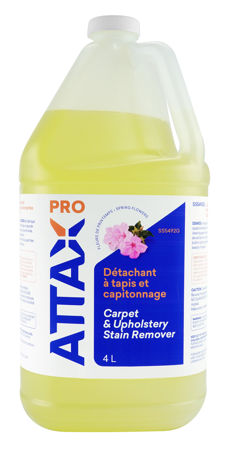 Carpet and Upholstery Stain Remover - 1,06 gal (4 L) - Attax Â® Pro