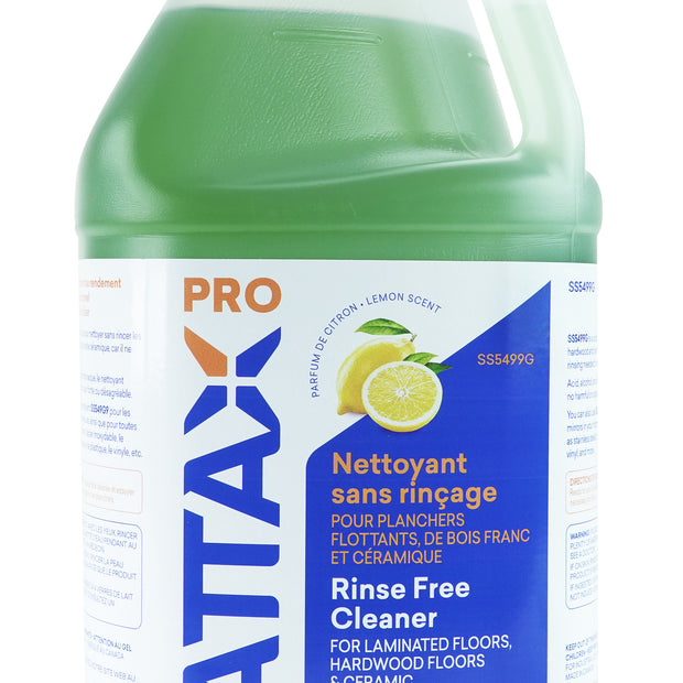 Rinse-Free Cleaner - for Laminated, Hardwood and Ceramic Floors - 1,06 gal (4 L) - Ready to Use - Attax Â® Pro