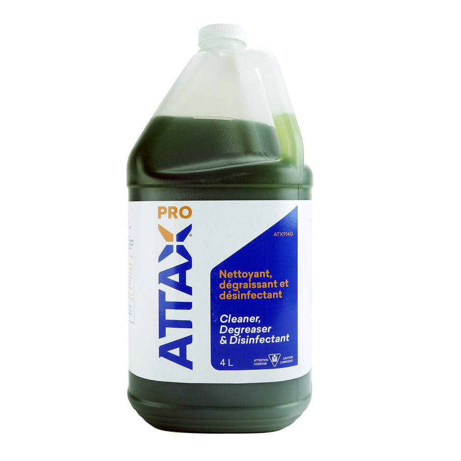 Cleaner, Degreaser & Disinfectant (Concentrated) - 1,06 gal (4 L) - Attax Â® Pro