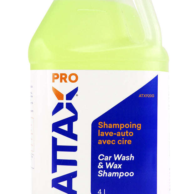 Car Wash & Wax Shampoo - 1,06 gal (4 L) - Attax Â® Pro