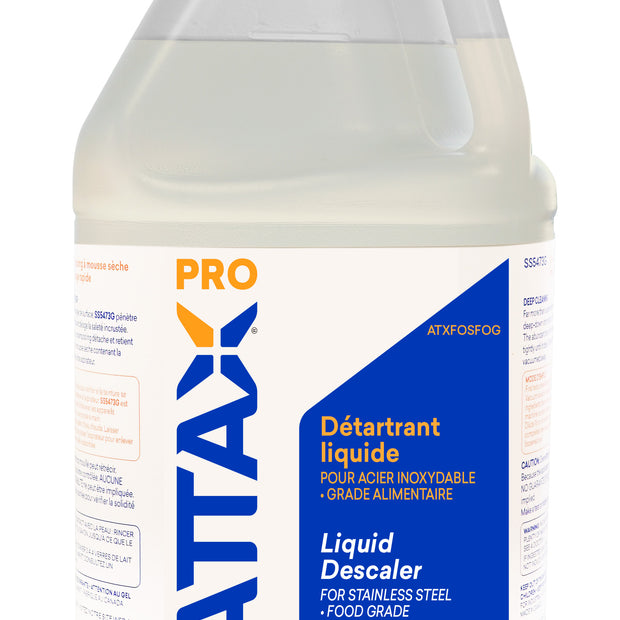 Liquid Descaler for Stainless Steel (Food Grade) - 1,06 gal (4 L) - Attax Â® Pro