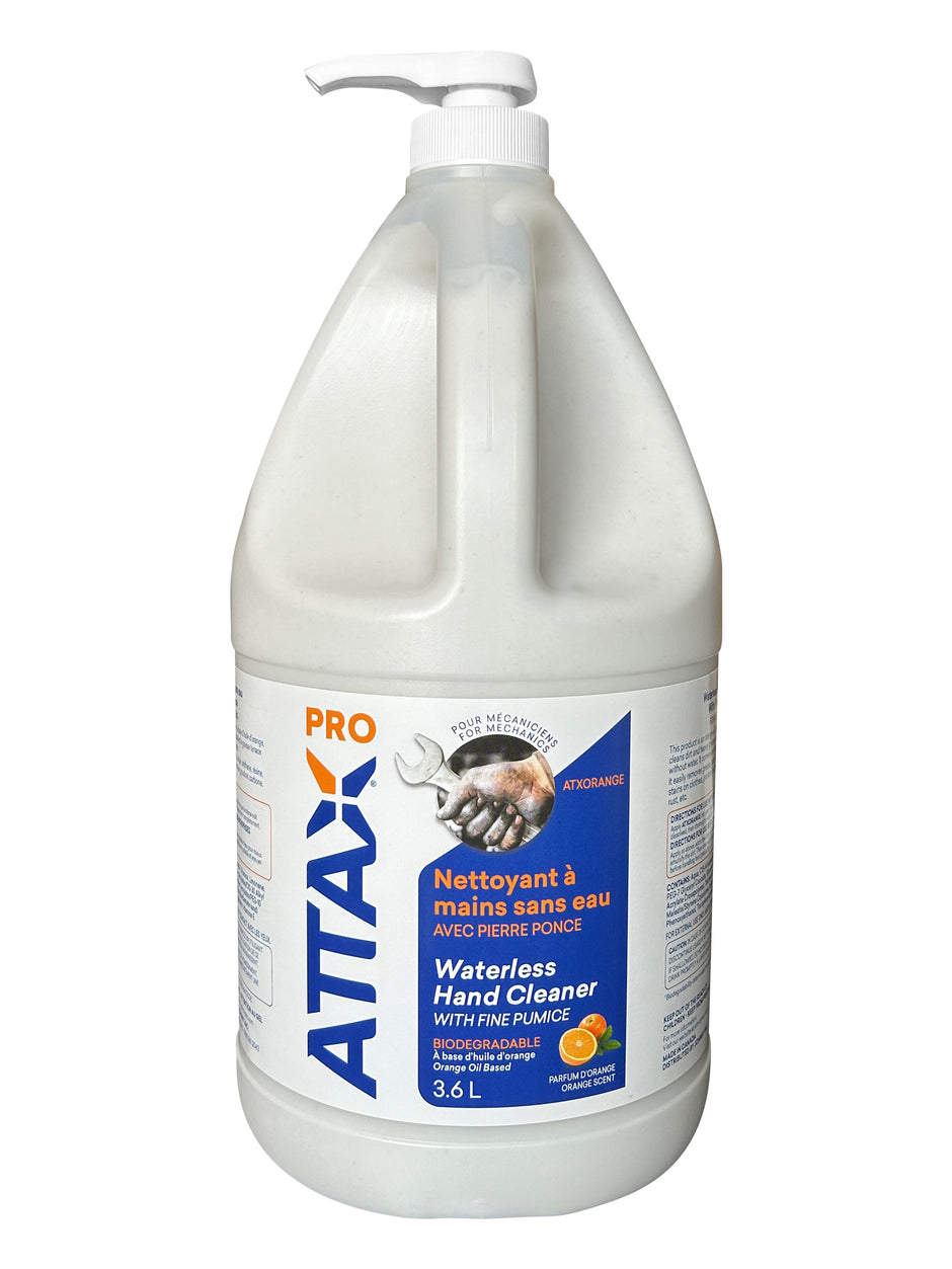 Waterless Hand Cleaner with Fine Pumice - 0,8 gal (3.6 L) - Attax Â® Pro