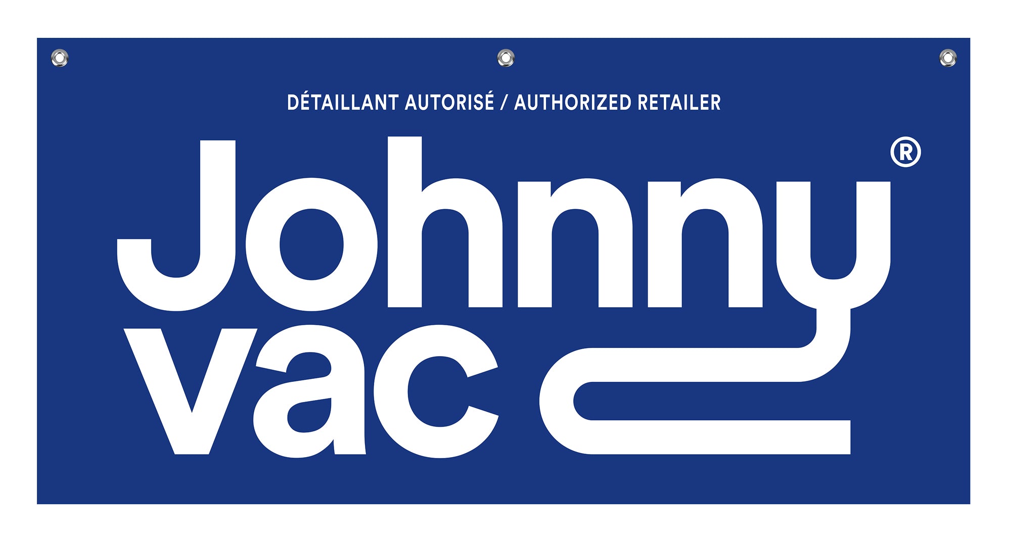 Johnny Vac Vinyl Banner (with 3 metal eyelets) - 4' x 2'