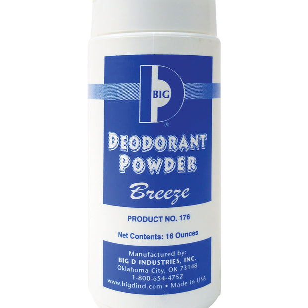 Deodorant Powder - Breeze - 16 oz (454 G) - Big D 176