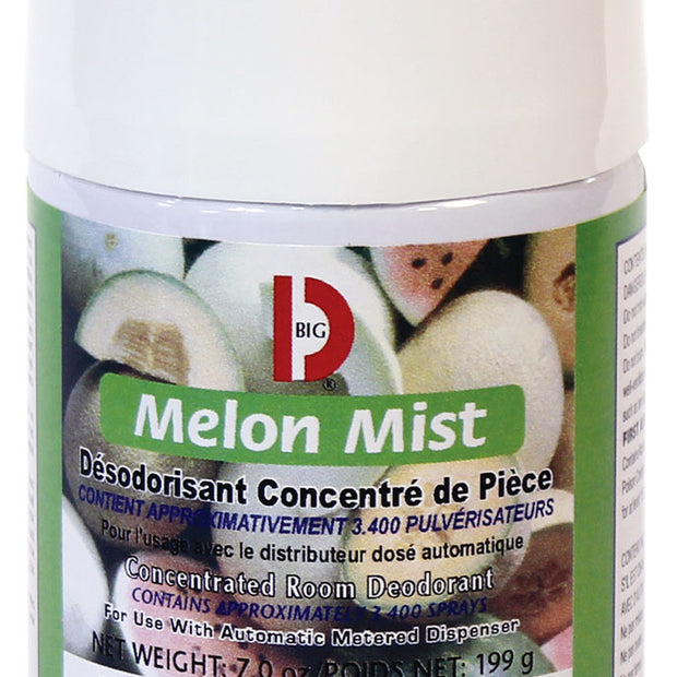 Metered Concentrated Room Deodorant - Melon - 3400 Sprays - 7 oz (199 g) - Big D 452