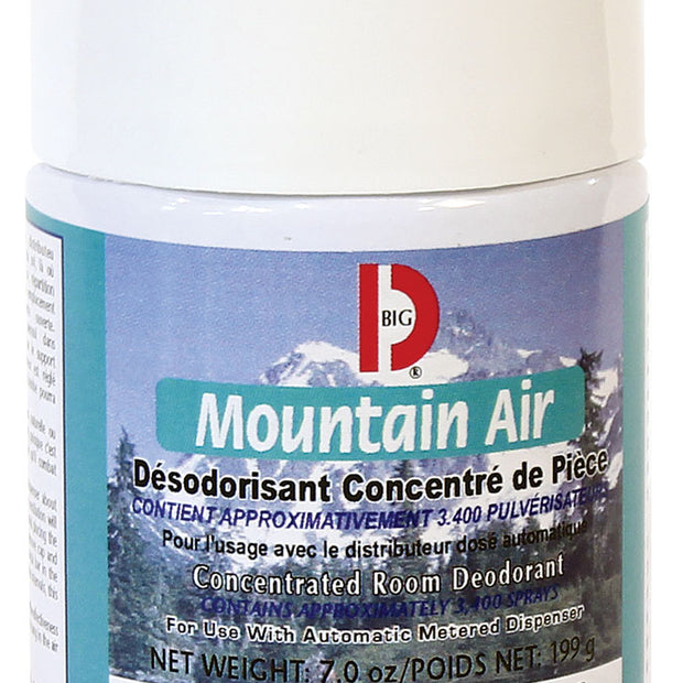 Metered Concentrated Room Deodorant - Mountain Air - 3400 Sprays - 7 oz (199 G) Big D 463